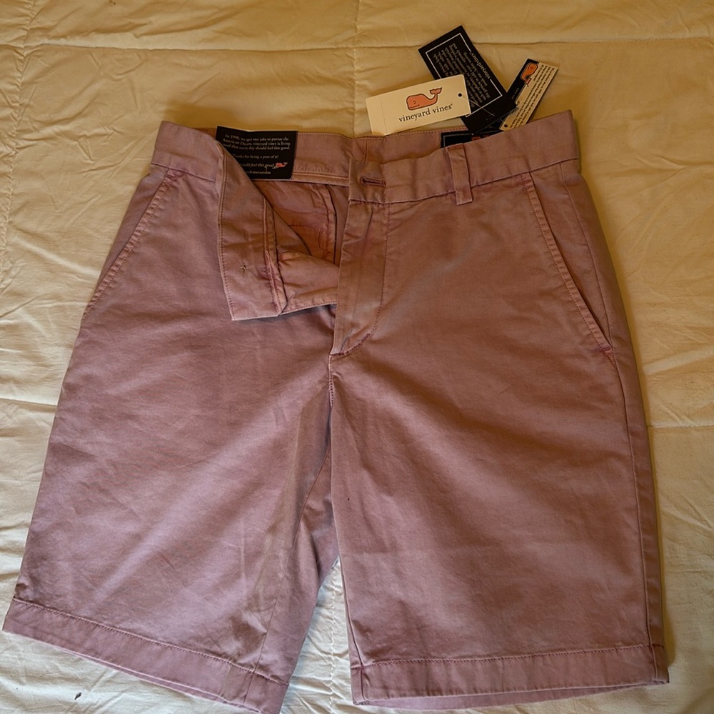✅NWT Vineyard Vines by Shep&Ian. 9” BREAKER SHORT. MENS 28. Lt pink/mauve color